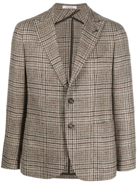 Tagliatore houndstooth-pattern single-breasted blazer Men