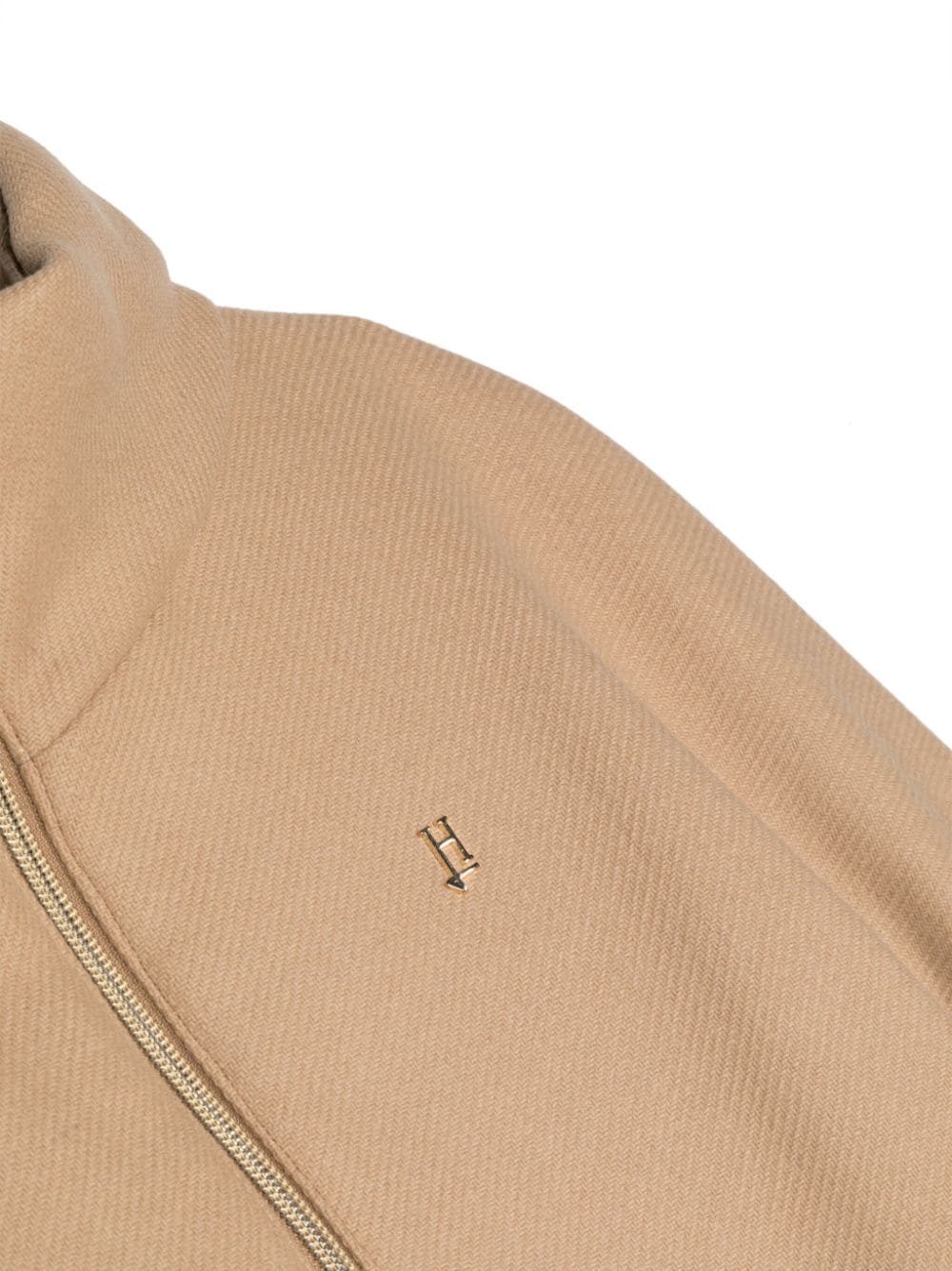 Shop Herno Layered Padded Coat In Neutrals