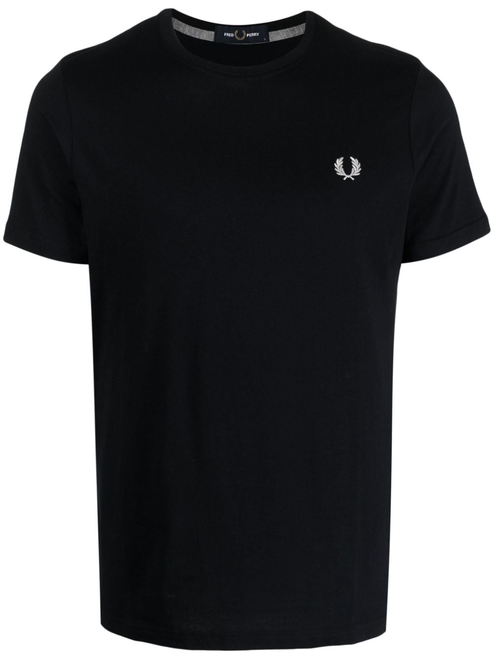 Image 1 of Fred Perry logo-embroidered cotton T-shirt