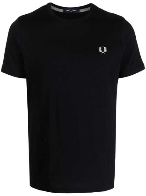 logo-embroidered cotton T-shirt