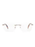 Chopard Eyewear logo-engraved frameless glasses - Gold