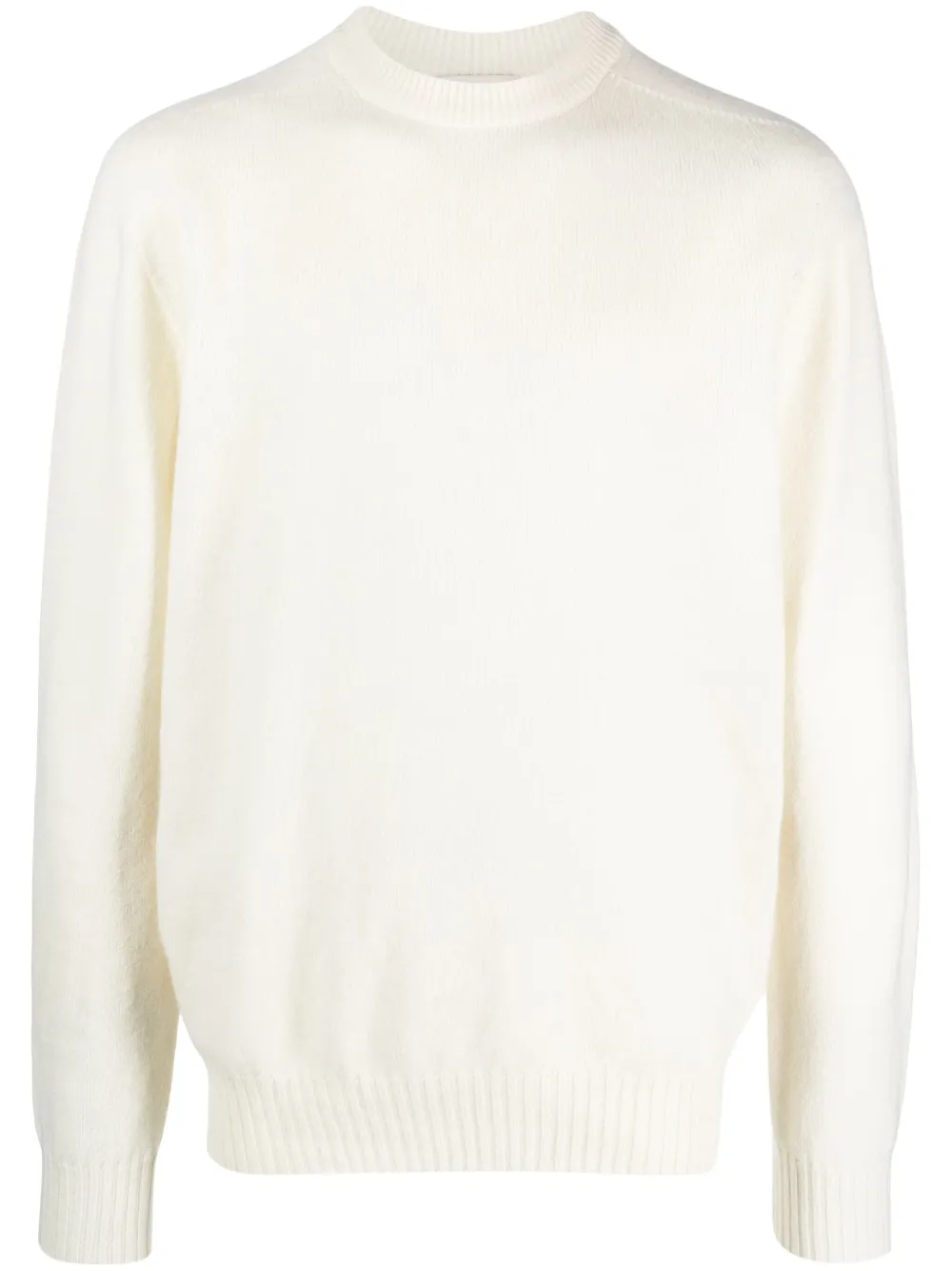 Altea Round-neck Virgin Wool Jumper In Neutrals