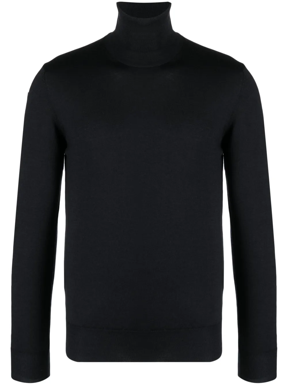 Altea Roll-neck Virgin Wool Jumper In Black