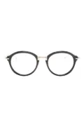 Thom Browne Eyewear pantos-frame clear glasses - Black