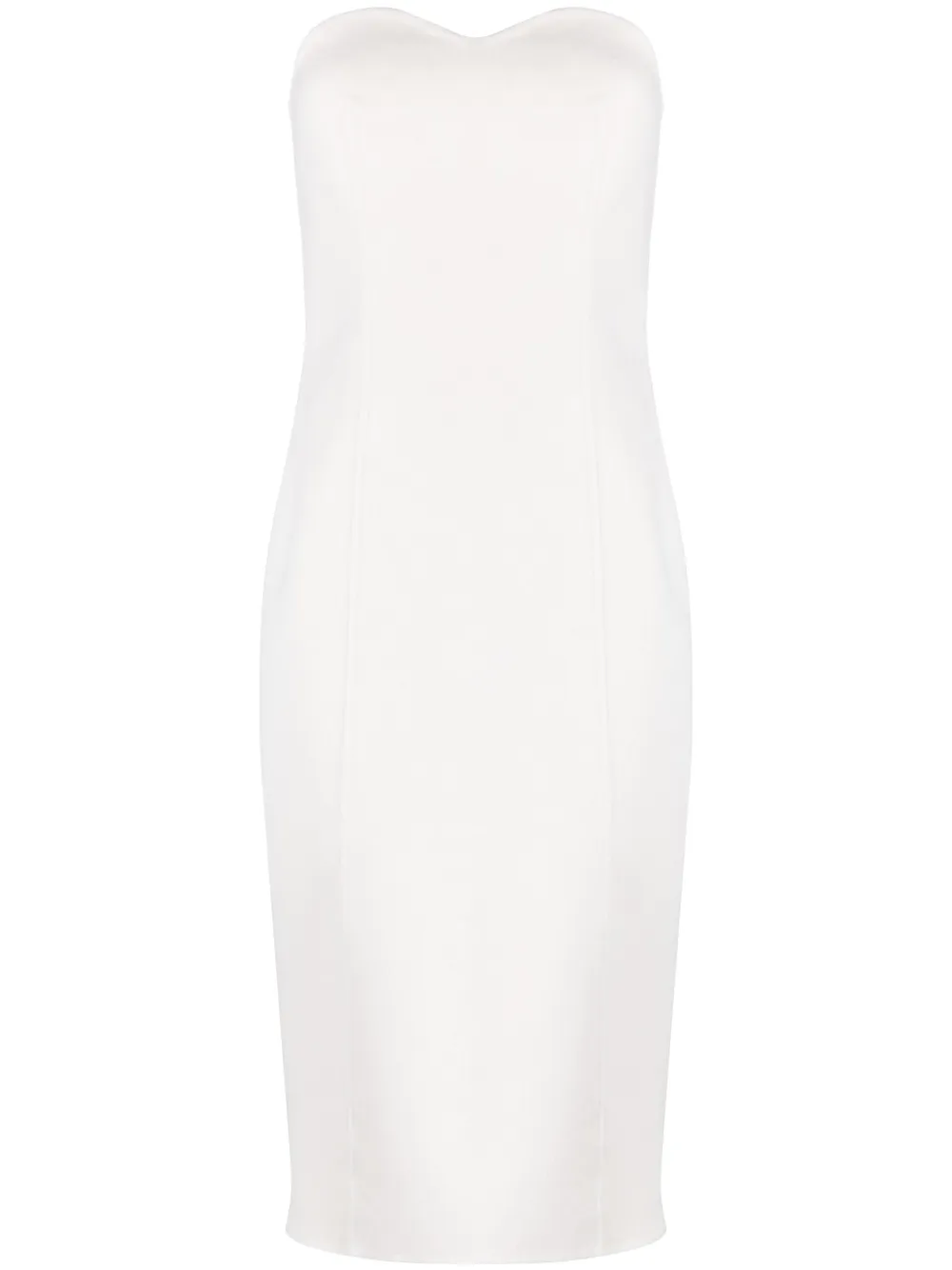 P.A.R.O.S.H. Bandeau jurk Wit