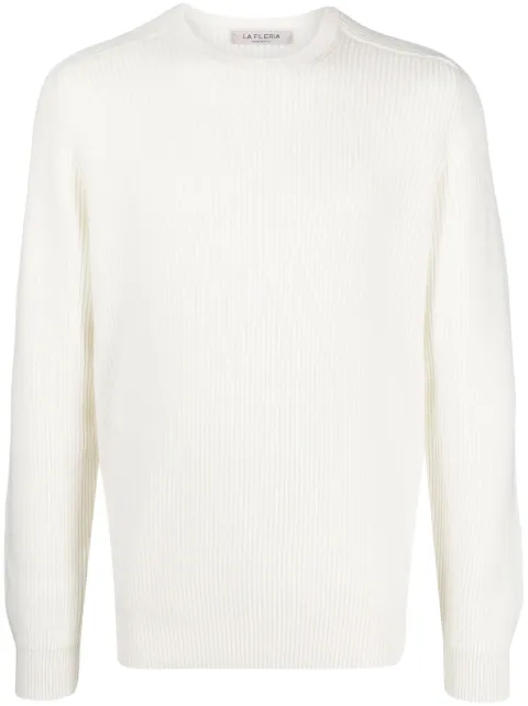 Fileria ribbed-knit crew-neck jumper