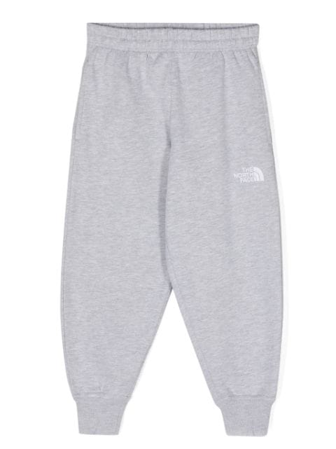 The North Face Kids logo-embroidered mélange-effect track pants