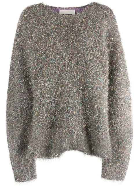 Jil Sander brushed lurex-blend knitted jumper