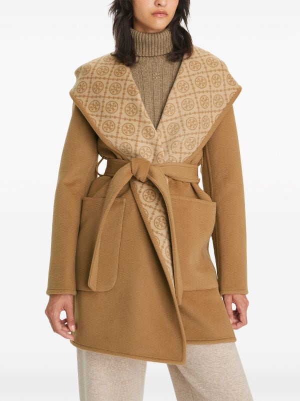 Bottega Veneta Pre-Owned short-sleeved jacquard coat - Brown