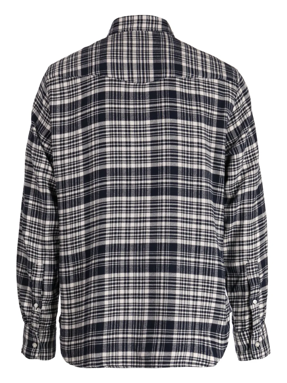 Officine Generale Geruit overhemd - Blauw