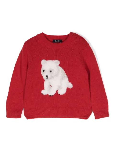 Il Gufo appliqué-detail virgin wool jumper