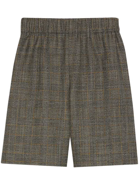 Gucci Prince of Wales wool shorts