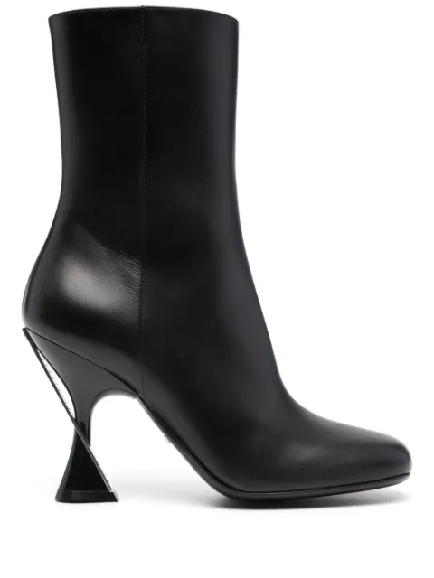 Gucci 95mm leather ankle boots