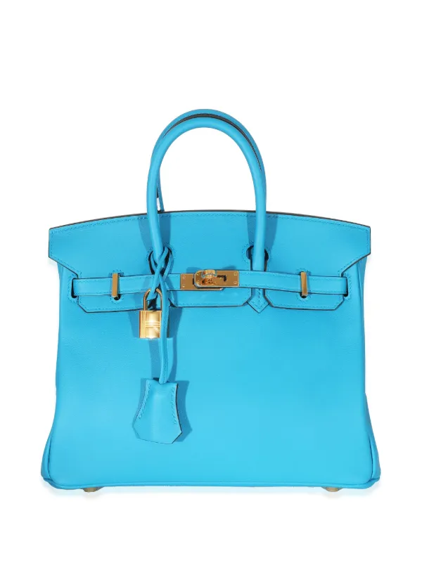 Hermes Pre Owned 2016 Birkin 25 Handbag Blue FARFETCH PH