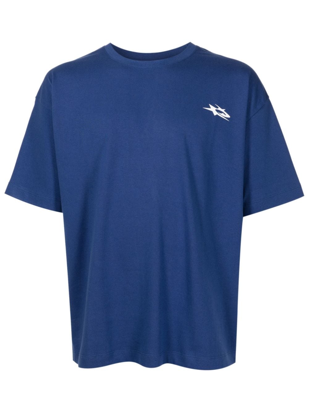 piet t-shirt en coton à imprimé graphique - bleu