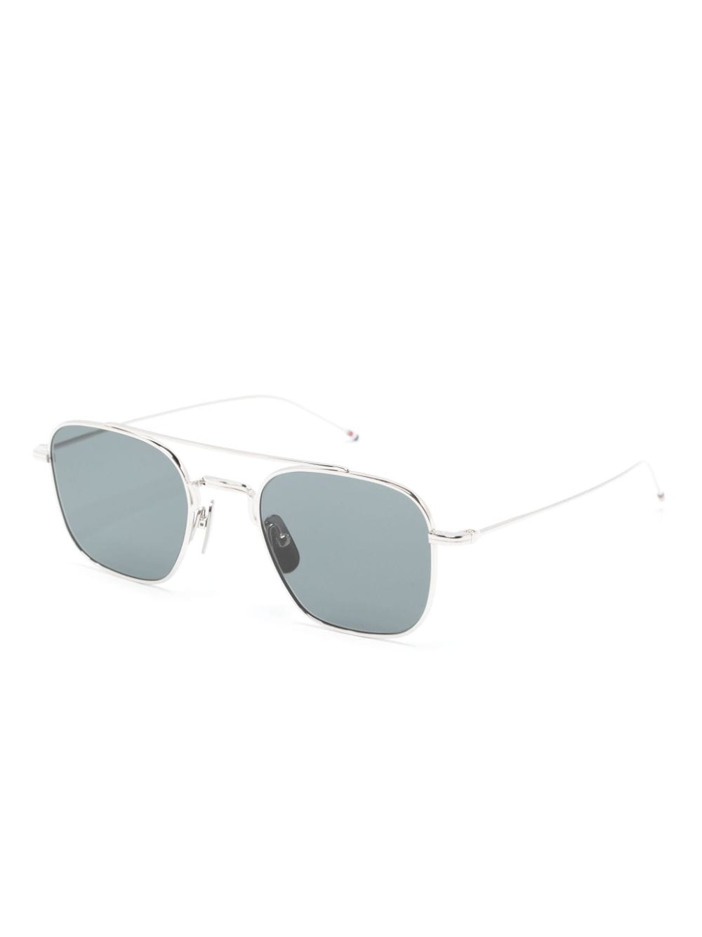 Thom Browne Eyewear pilot-frame tinted sunglasses - Zilver