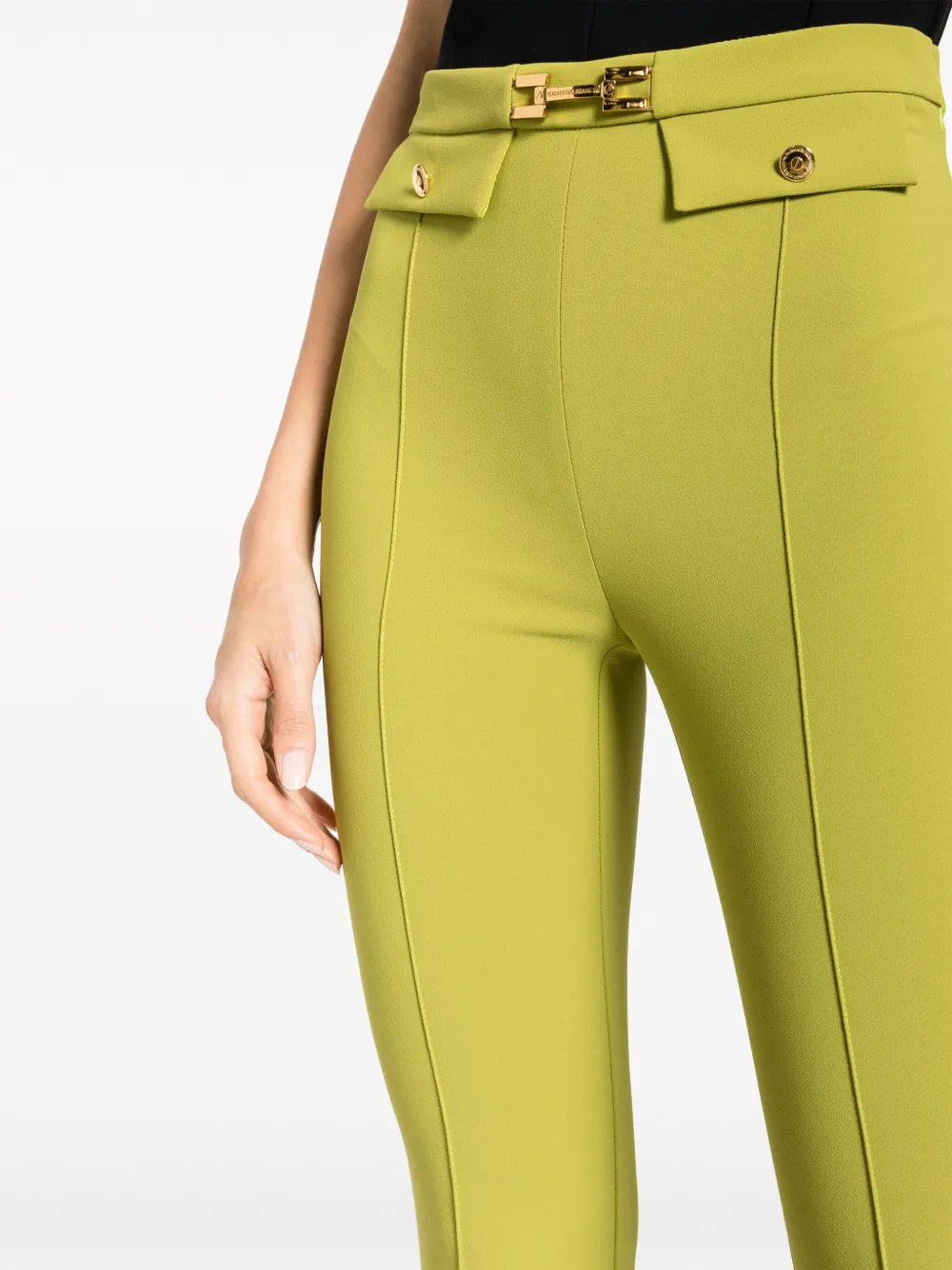 Elisabetta Franchi Skinny broek Groen