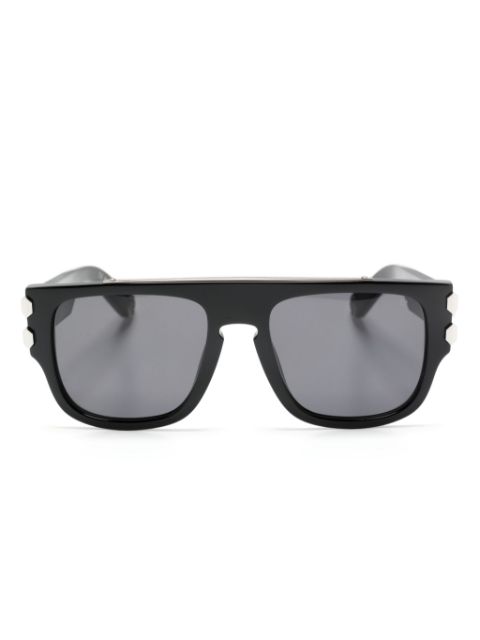 Philipp Plein logo-plaque square-frame sunglasses Men