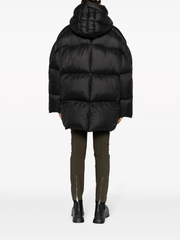 Puffer jacket with high sale collar