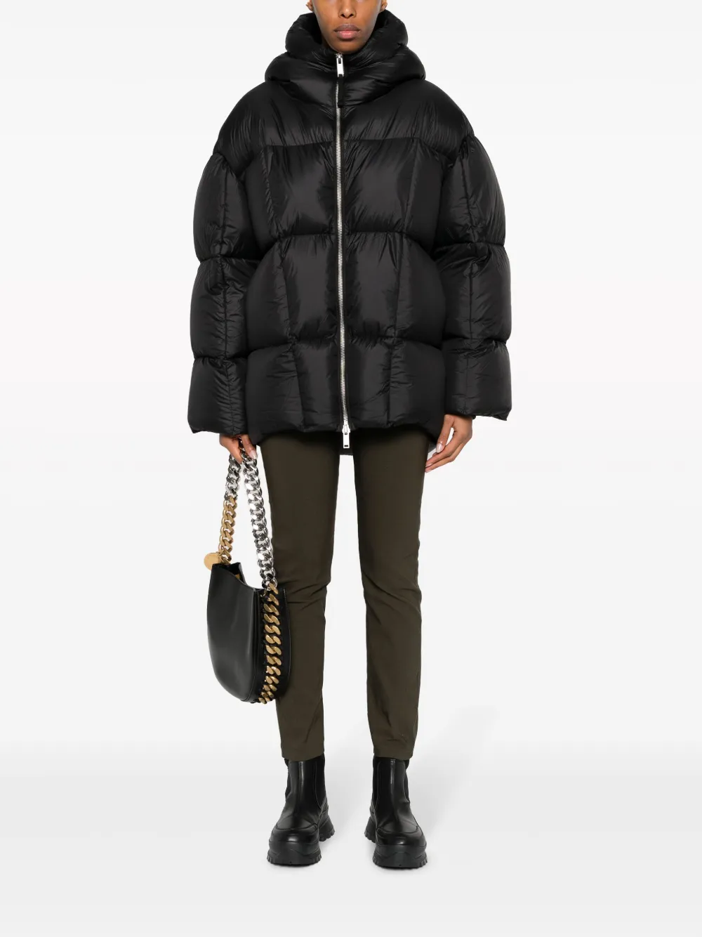 Thom Krom high-neck padded puffer jacket - Zwart