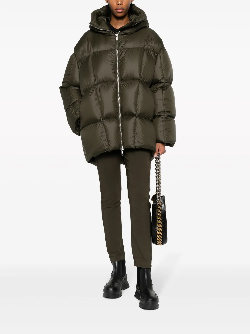 Thom Krom high-neck padded puffer jacket - Groen