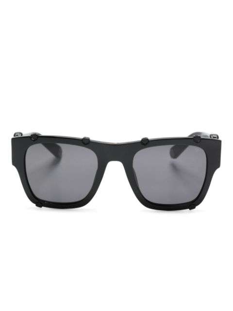 Philipp Plein logo-plaque square-frame sunglasses Men