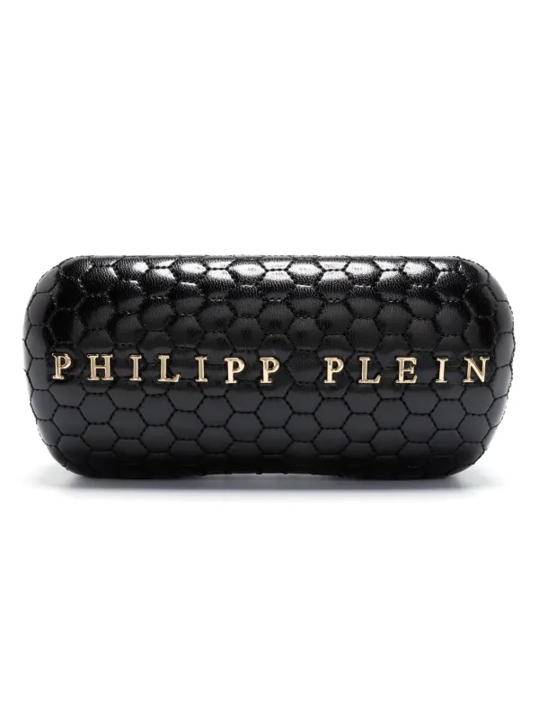 Philipp Plein Eyewear logo-engraved square-frame Sunglasses  display picture 2