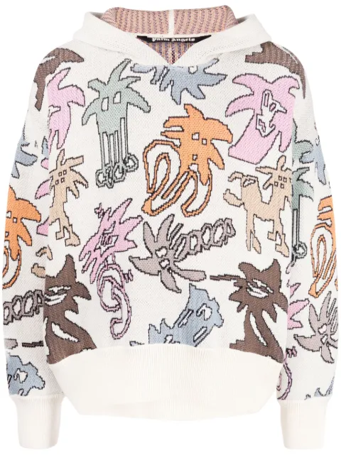 Palm Angels Palmity hættetrøje i strik