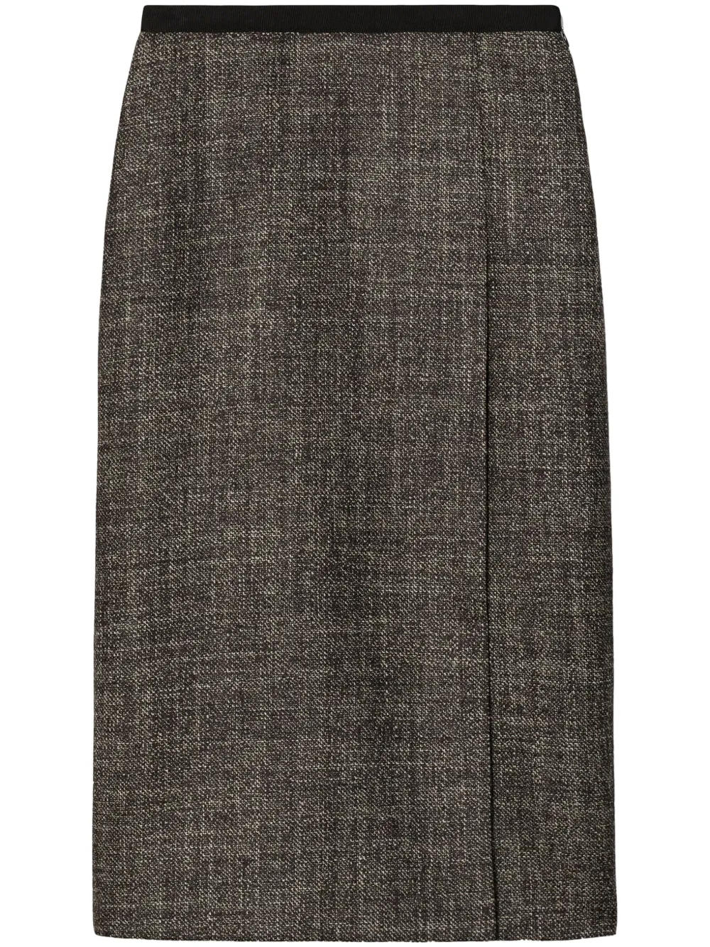 Tory Burch Tweed midi-rok Bruin