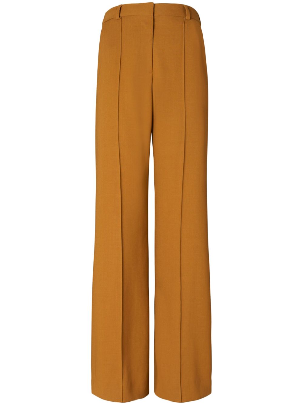 Shop Tory Burch High-waist Wide-leg Trousers In Brown