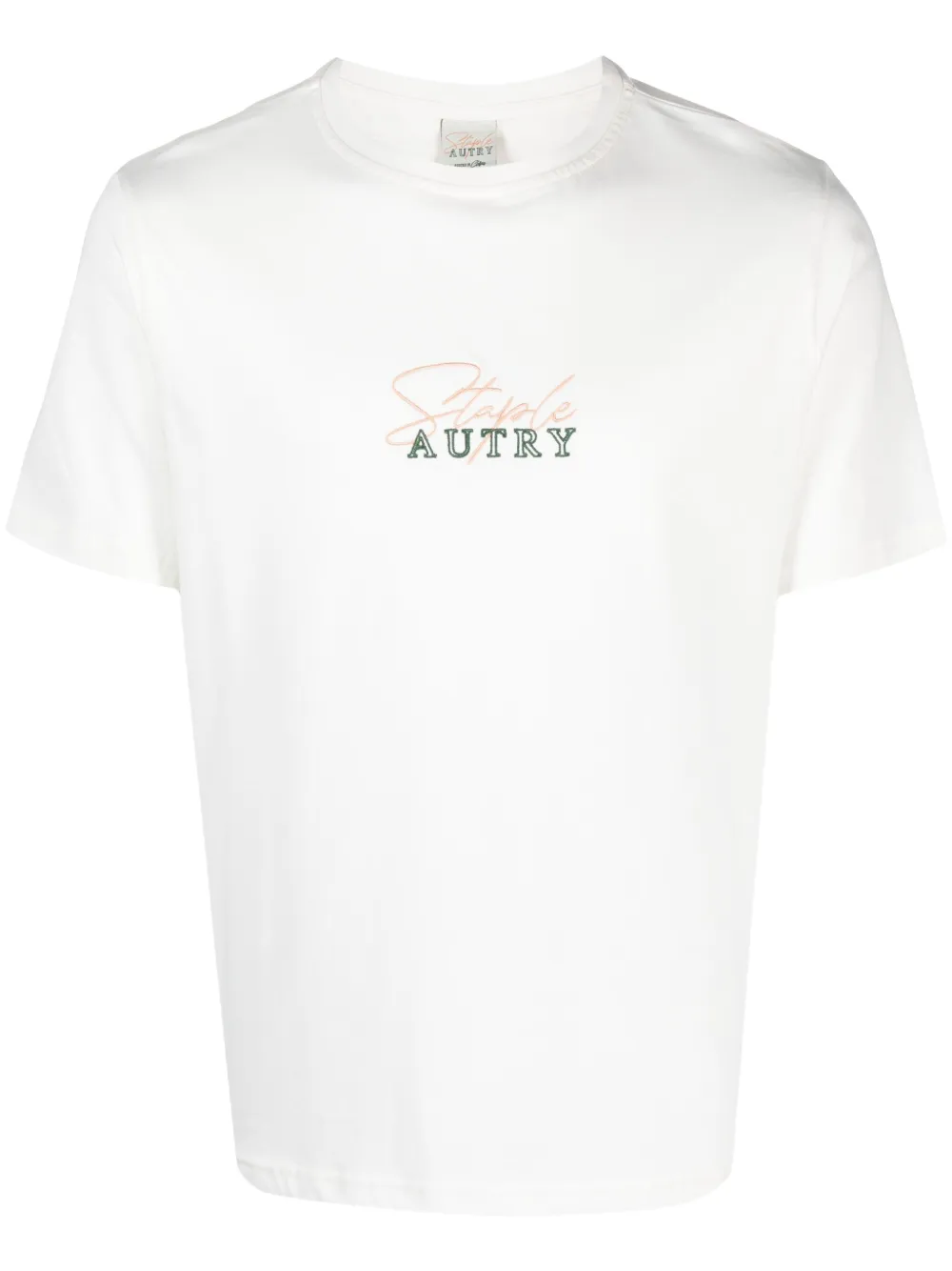 Autry T-shirt met geborduurd logo Wit