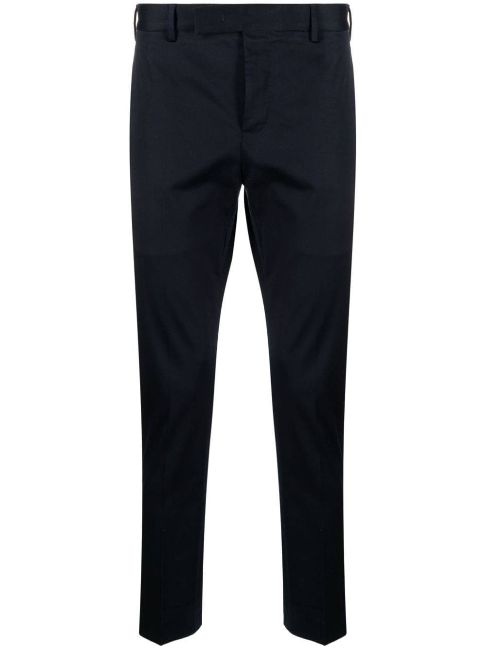Pt Torino Off-centre Tapered-leg Trousers In Blue