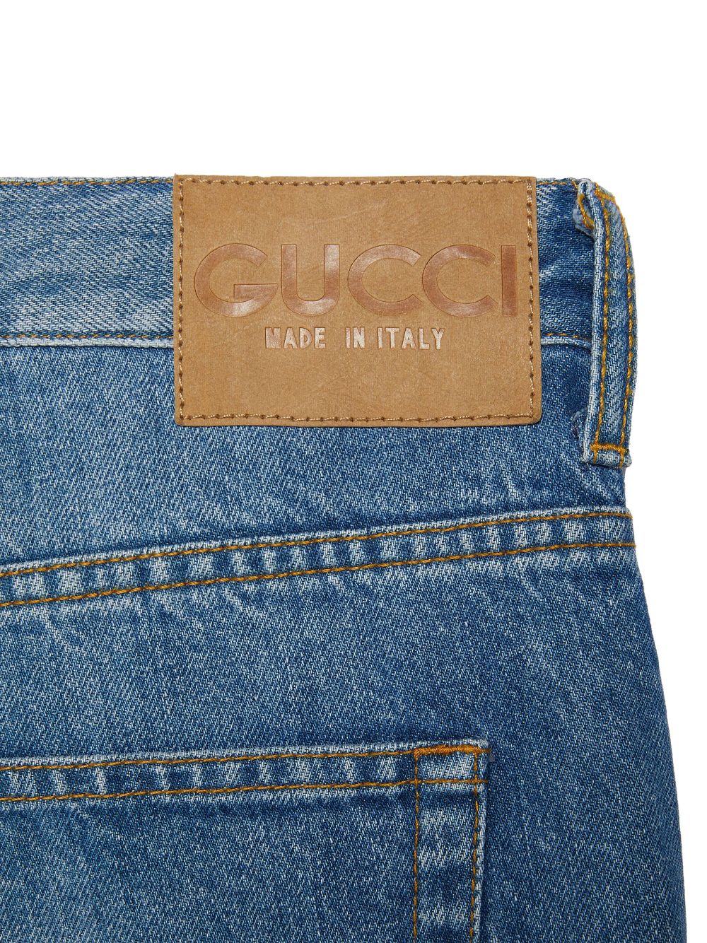 Gucci Horsebit-detail straight-leg Jeans | Blue | FARFETCH