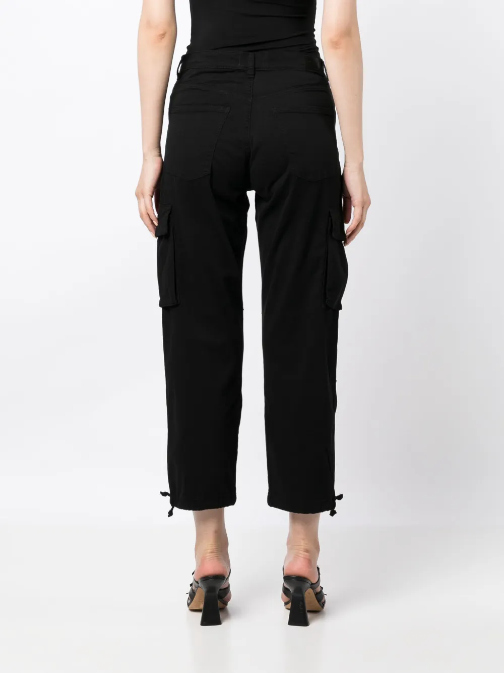 Shop Dl1961 Gwen Jogger Cargo Jeans In Black