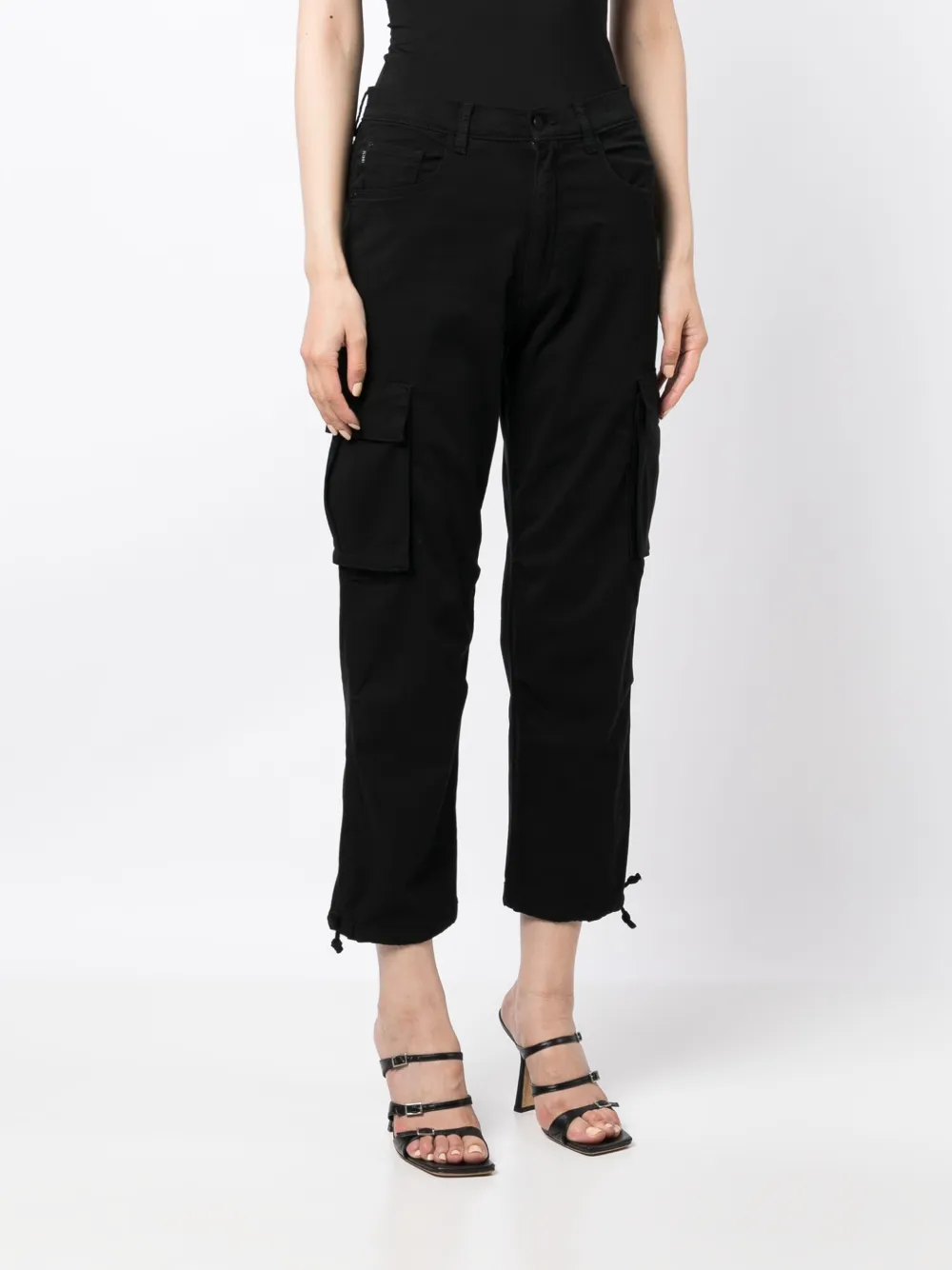 Dl1961 Gwen Jogger Cargo Jeans In Black