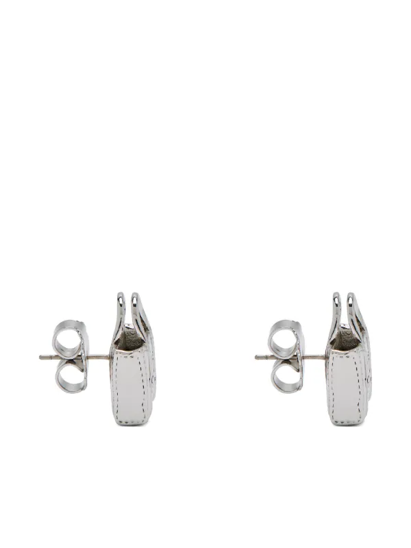 Marc Jacobs Tote Bag Stud Earrings | Silver | FARFETCH JO