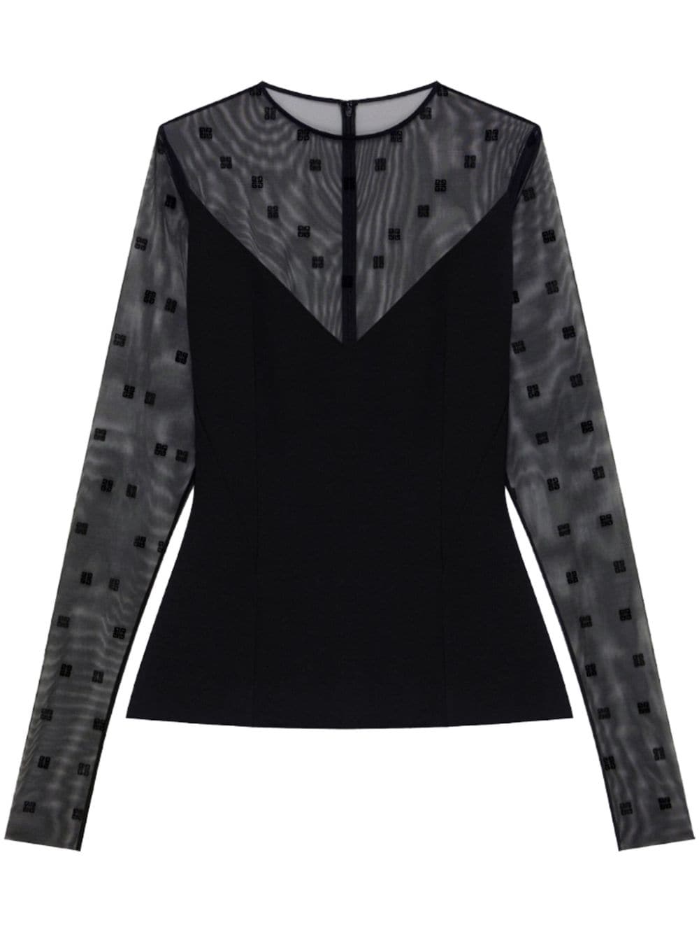 Givenchy Gelaagde blouse Zwart