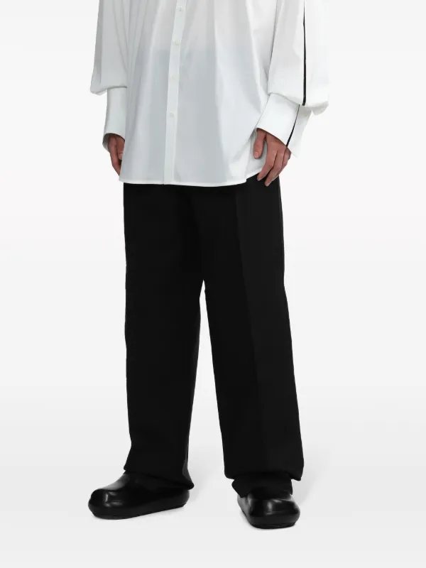 Jil Sander Tailored wide-leg Trousers | Black | FARFETCH MY