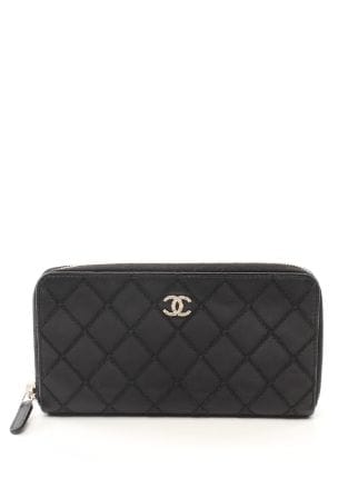 black chanel quilted handbag leather