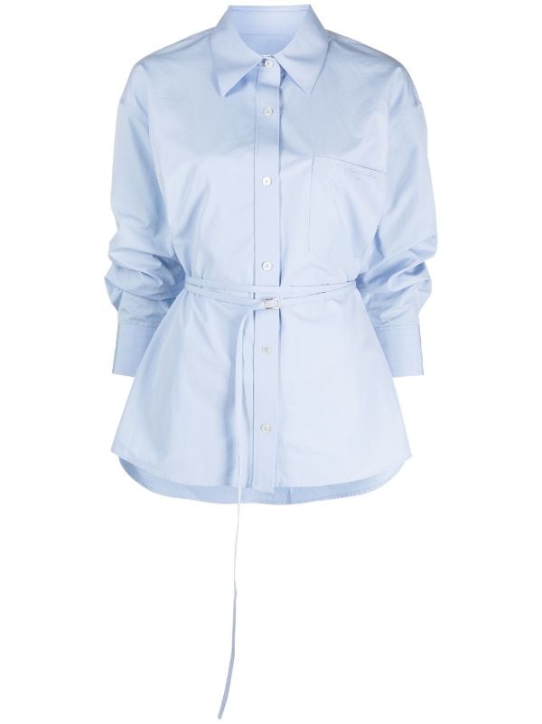 Alexander Wang detachable-belt puffed-sleeves Shirt - Farfetch