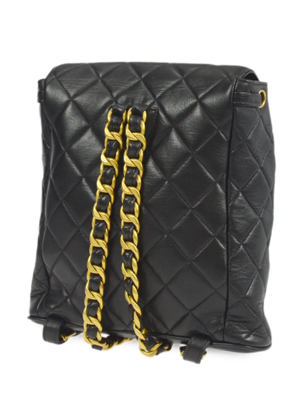 Pre-owned Chanel 1995 Duma Backpack In Black