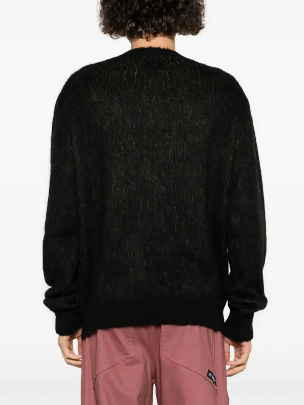 AMIRI Record Wolf Knitted Jumper | Black | FARFETCH