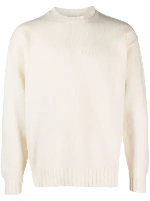 White thin knit outlet jumper