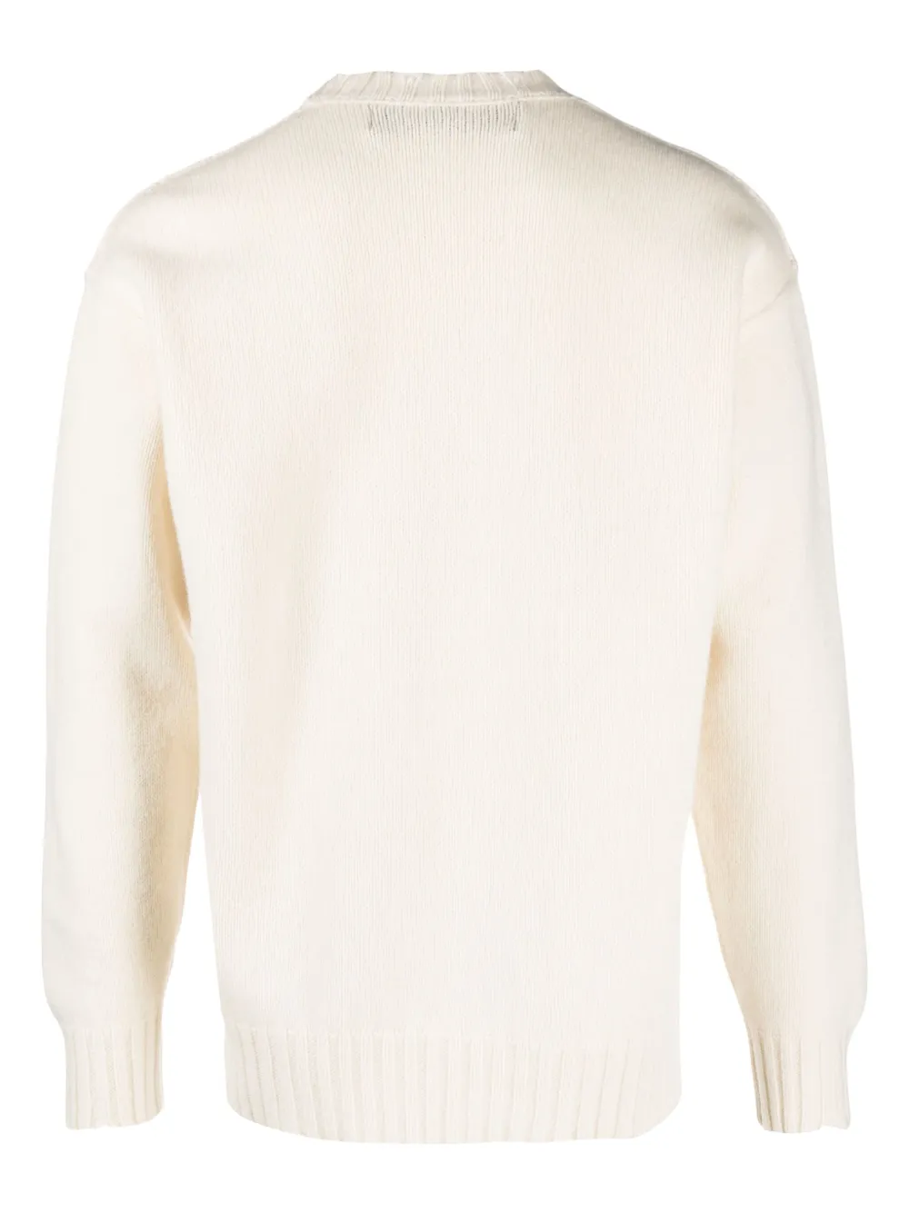 Isabel Benenato crew-neck fine-knit jumper - Wit