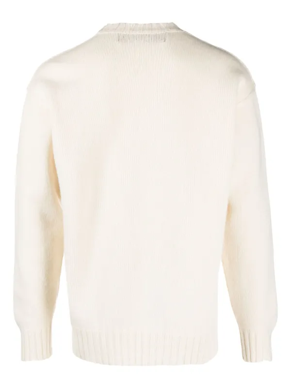 Cream fine knit jumper shop