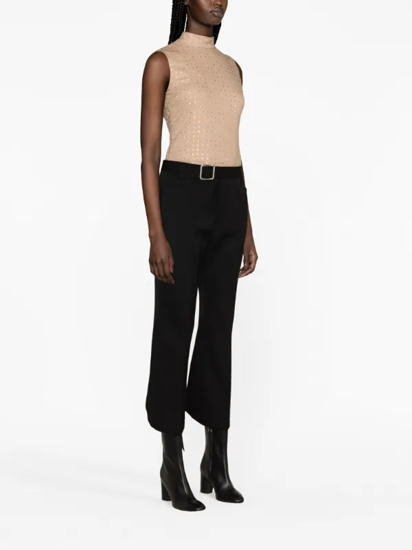 パンツ JIL SANDER Pleated wool trousers Black Jil Sander // Wool Pleated Tapered Trouser – VSP Consignment