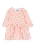 Kenzo Kids logo-print cotton minidress - Pink