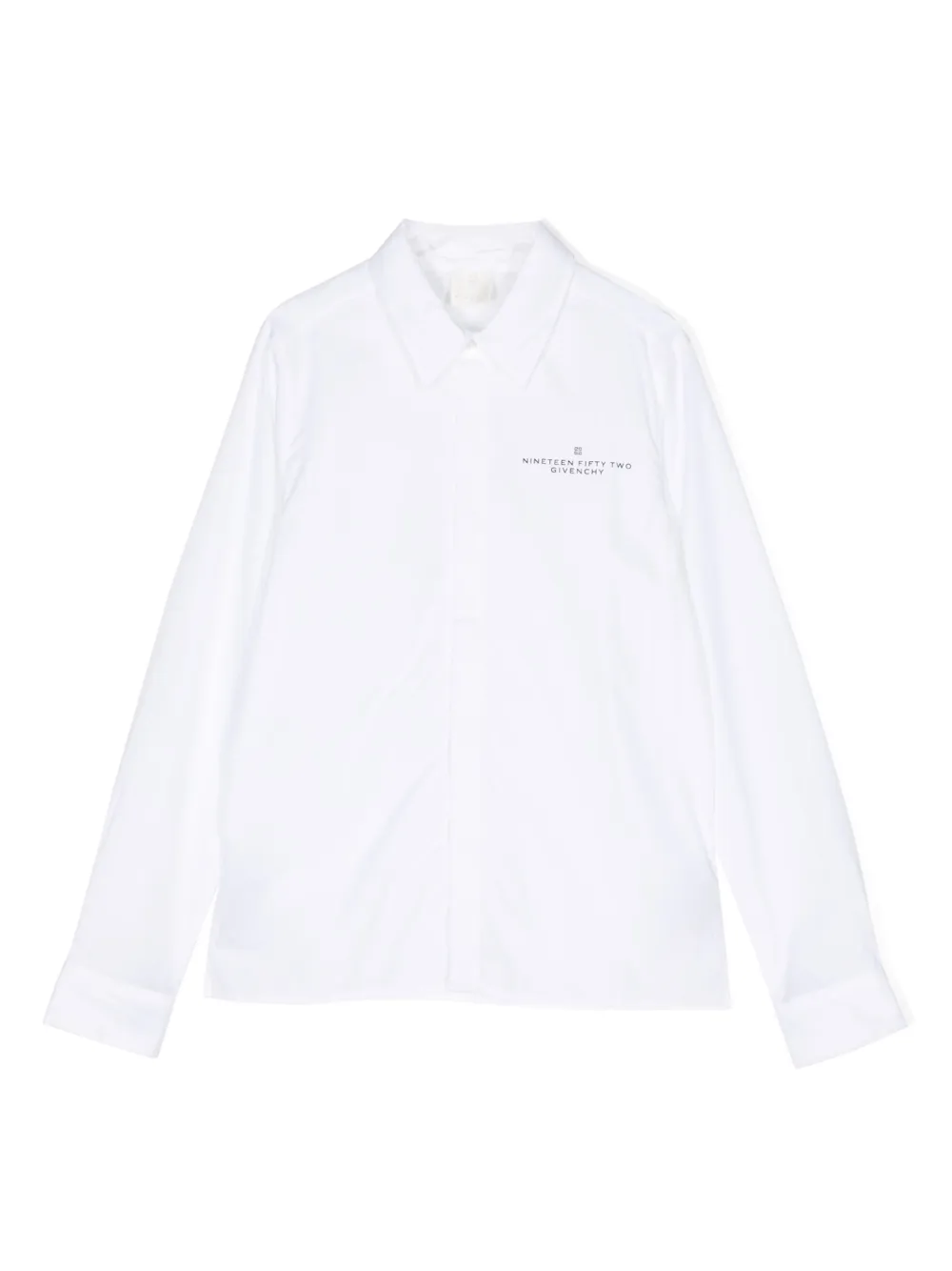 Givenchy Kids Hemd mit Logo-Print - Weiß