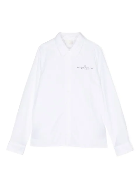 Givenchy Kids chemise en coton à logo imprimé 