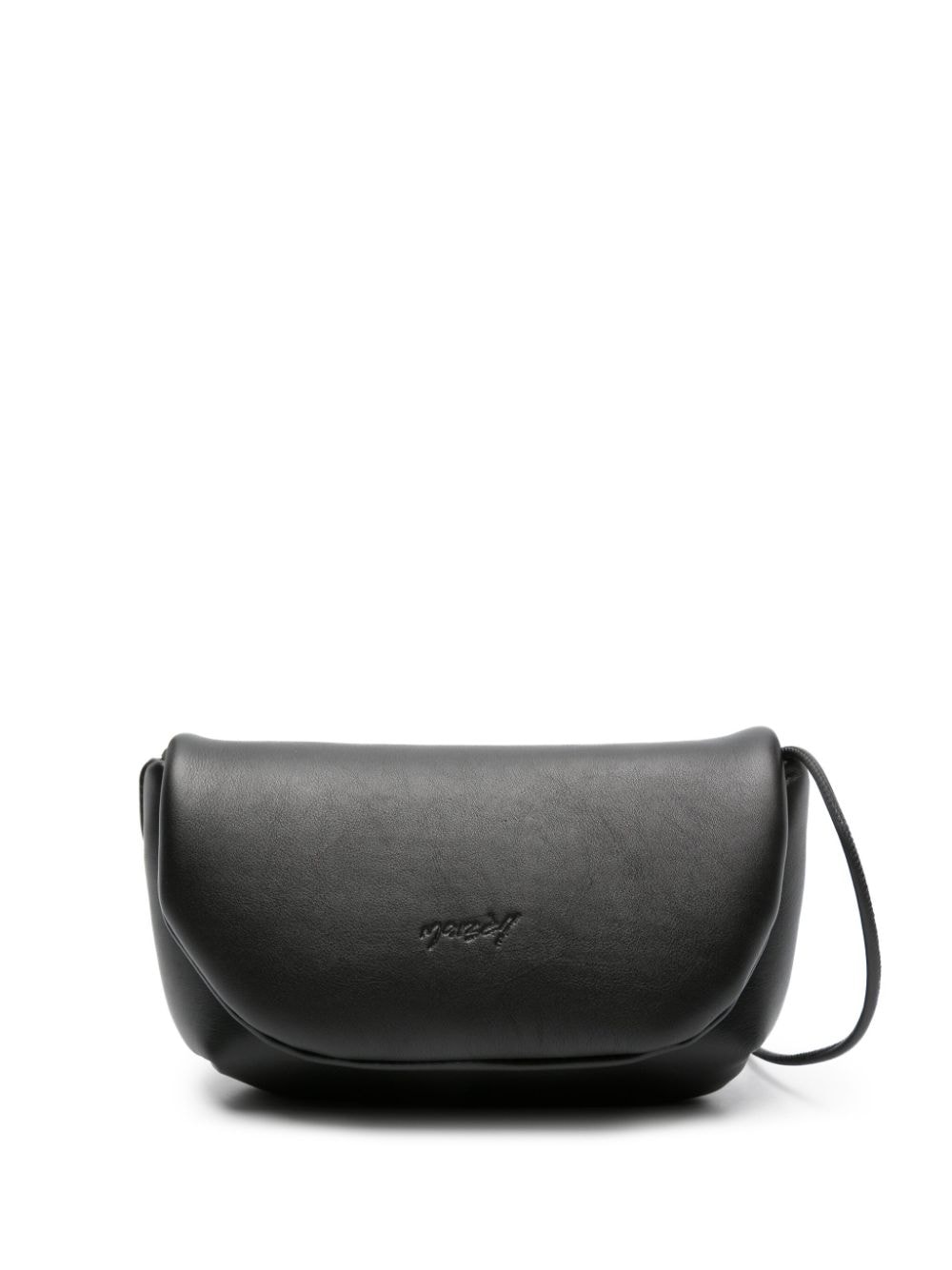 Shop Marsèll Anonima Leather Shoulder Bag In Black